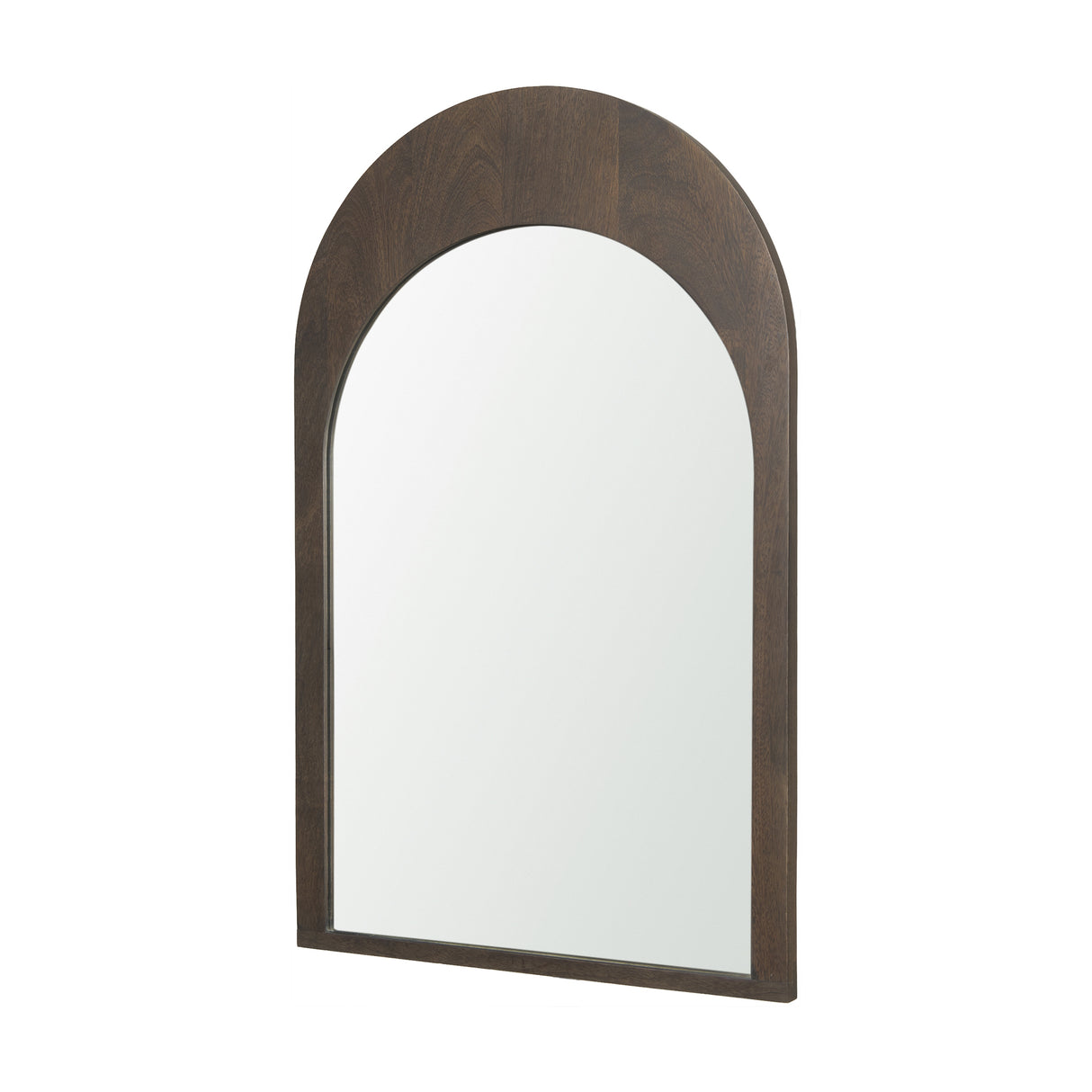 Celeste Dark Brown Wood Arched Mirror from Mercana - Luna Furniture