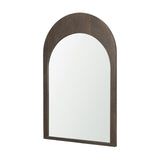 Celeste Dark Brown Wood Arched Mirror from Mercana - Luna Furniture