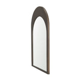 Celeste Dark Brown Wood Arched Mirror from Mercana - Luna Furniture