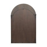 Celeste Dark Brown Wood Arched Mirror from Mercana - Luna Furniture