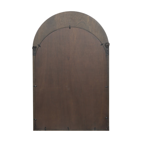 Celeste Dark Brown Wood Arched Mirror from Mercana - Luna Furniture