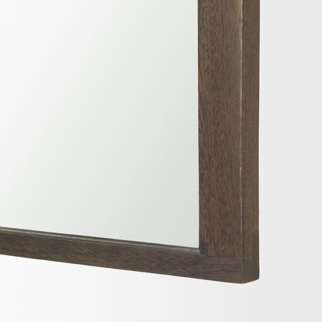 Celeste Dark Brown Wood Arched Mirror from Mercana - Luna Furniture