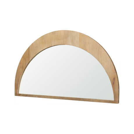 Celeste Light Brown Wood Small Mirror from Mercana - Luna Furniture