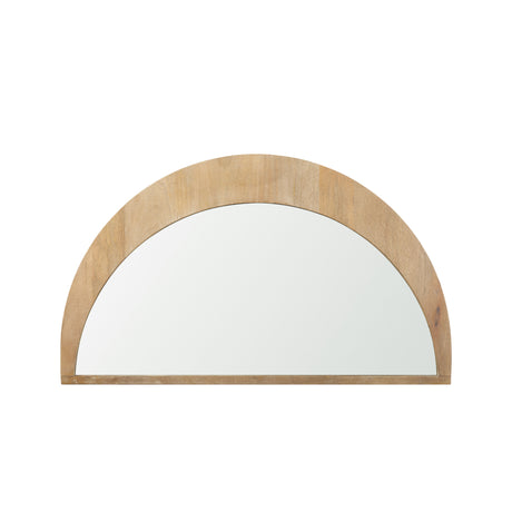 Celeste Light Brown Wood Small Mirror from Mercana - Luna Furniture