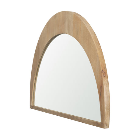 Celeste Light Brown Wood Small Mirror from Mercana - Luna Furniture