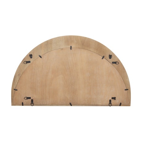 Celeste Light Brown Wood Small Mirror from Mercana - Luna Furniture