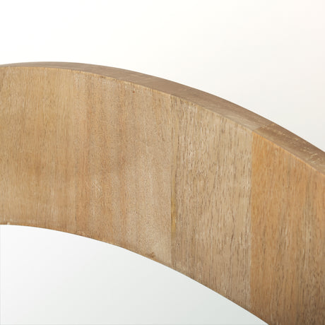 Celeste Light Brown Wood Small Mirror from Mercana - Luna Furniture