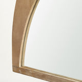 Celeste Light Brown Wood Small Mirror from Mercana - Luna Furniture