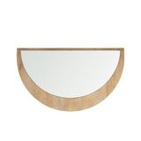 Celeste Light Brown Wood Small Mirror from Mercana - Luna Furniture