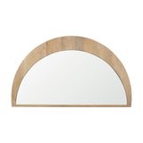Celeste Light Brown Wood Large Mirror from Mercana - Luna Furniture