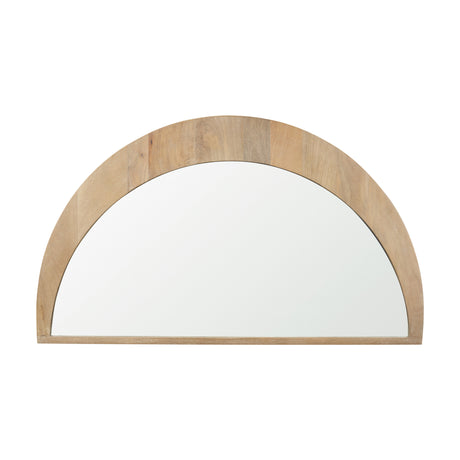 Celeste Light Brown Wood Large Mirror from Mercana - Luna Furniture