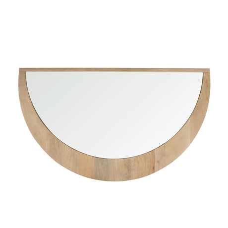 Celeste Light Brown Wood Large Mirror from Mercana - Luna Furniture