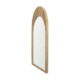 Celeste Light Brown Wood Arched Mirror from Mercana - Luna Furniture