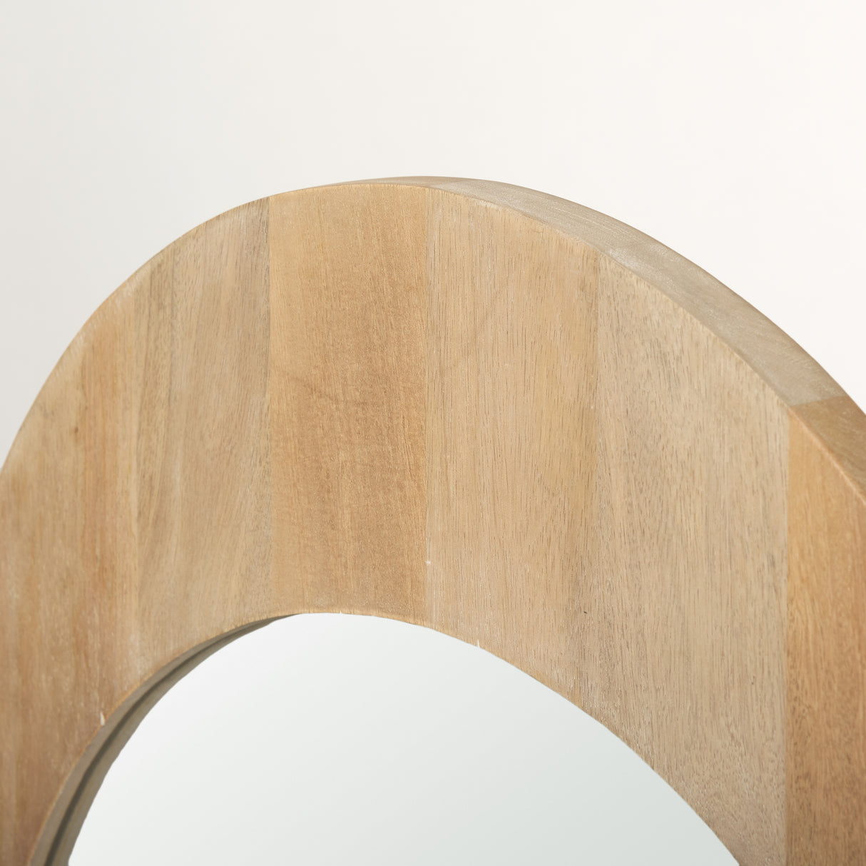 Celeste Light Brown Wood Arched Mirror from Mercana - Luna Furniture