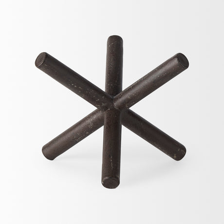 Astericks II (Medium) 8L x 7W Brown Metal Decor Object from Mercana - Luna Furniture