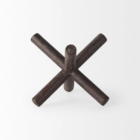 Astericks III (Small) 6L x 6W Brown Metal Decor Object from Mercana - Luna Furniture