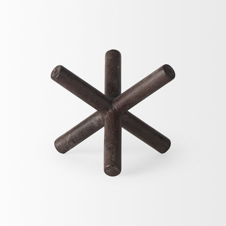 Astericks III (Small) 6L x 6W Brown Metal Decor Object from Mercana - Luna Furniture