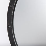 Pendula 27L x 27H Round Metal Frame Mirror from Mercana - Luna Furniture