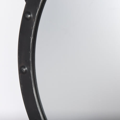 Pendula 27L x 27H Round Metal Frame Mirror from Mercana - Luna Furniture