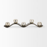 Lux Copper Metal Five Hurricane Glass Holder Table Candle Holder from Mercana - Luna Furniture