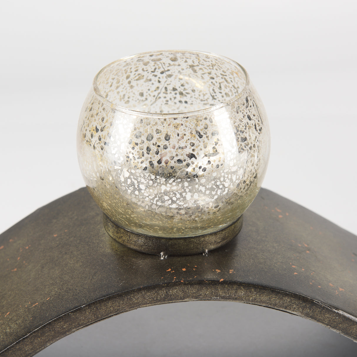 Lux Copper Metal Five Hurricane Glass Holder Table Candle Holder from Mercana - Luna Furniture