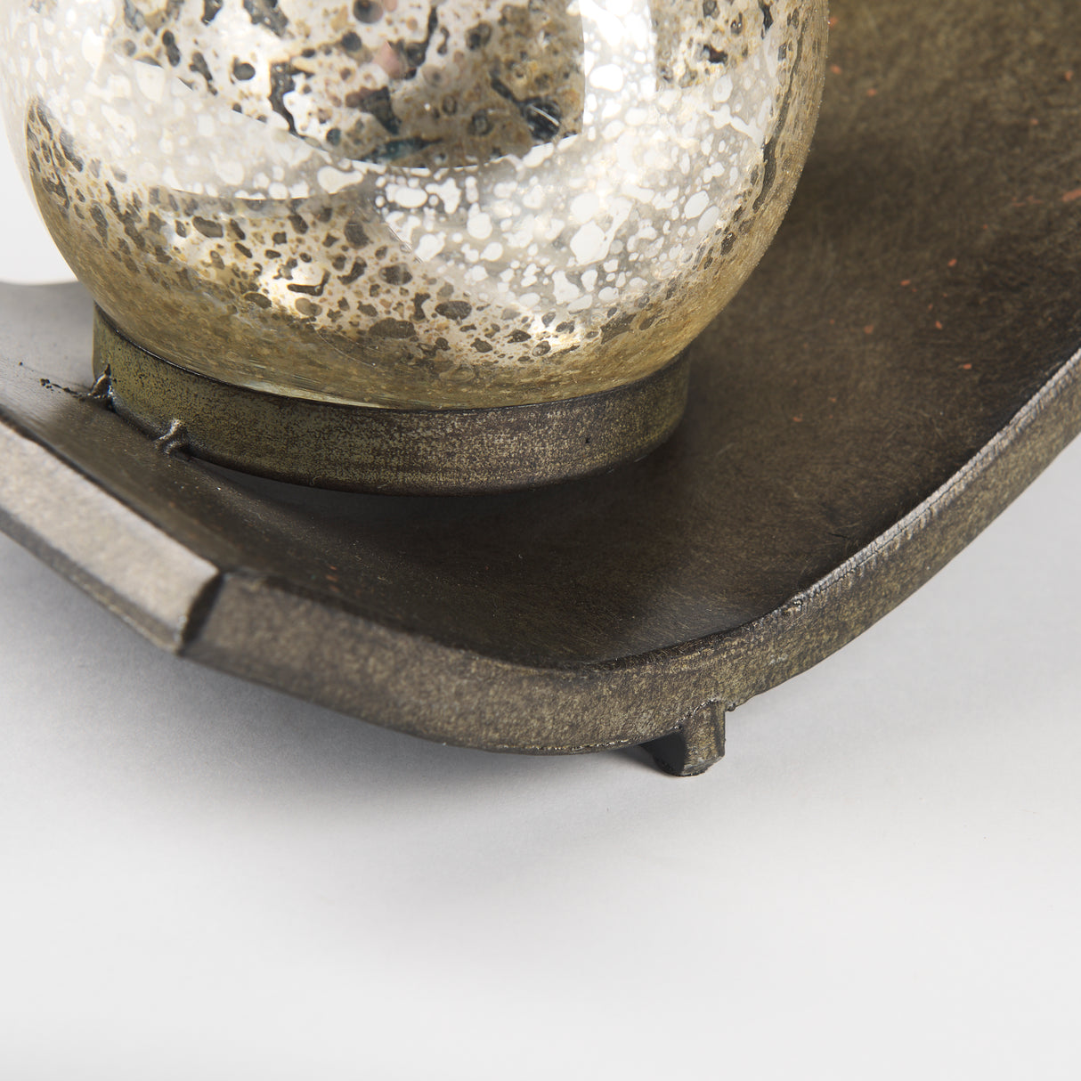 Lux Copper Metal Five Hurricane Glass Holder Table Candle Holder from Mercana - Luna Furniture