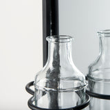 Katherine Wall Mounted Mirror w Glass Bottle for Botanicals or Floral from Mercana - Luna Furniture