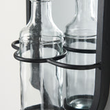 Katherine Wall Mounted Mirror w Glass Bottle for Botanicals or Floral from Mercana - Luna Furniture