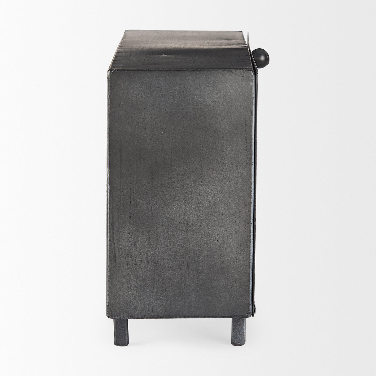 Harvey 13.0L x 4.5W x 8.1H Black Metal and Wood Rectangular Table Clock from Mercana - Luna Furniture