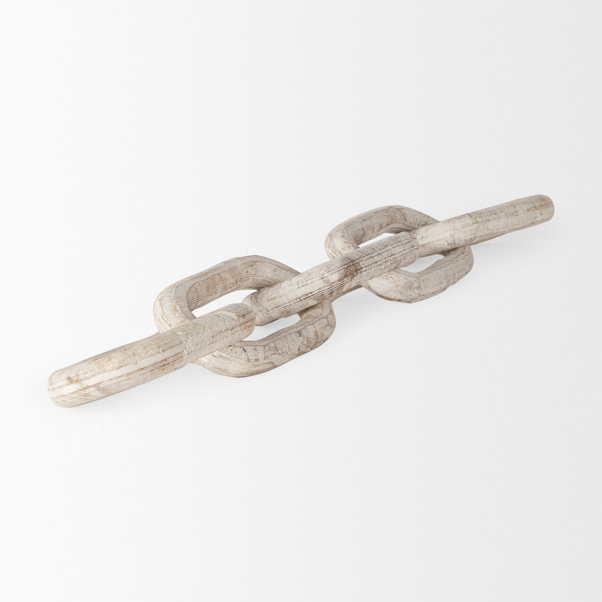 Alix 29.0L x 5.0W x 5.0H Beige Wooden Link Chain Decorative Object from Mercana - Luna Furniture