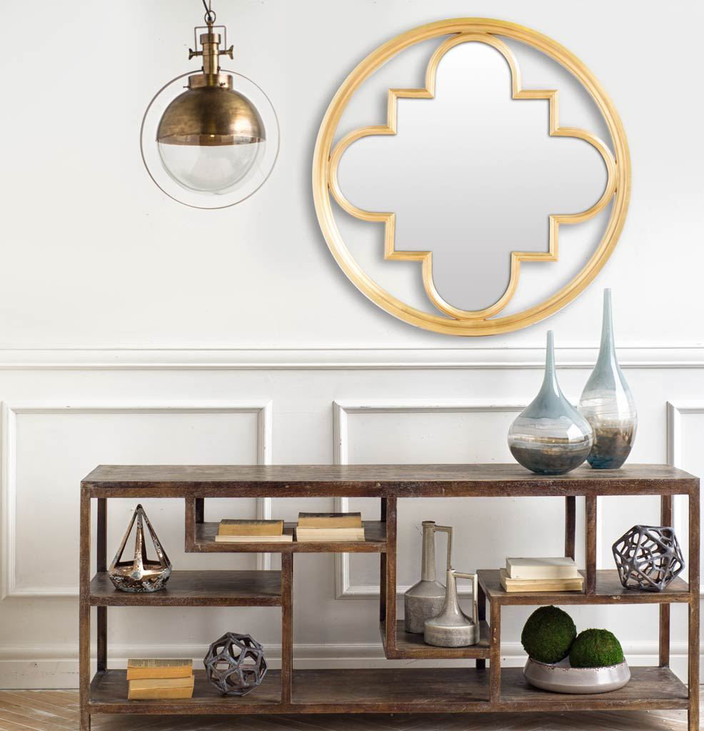 Leighton I 15x20 Gold Toned Metal Spherical Pendant Light from Mercana - Luna Furniture