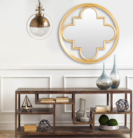 Leighton I 15x20 Gold Toned Metal Spherical Pendant Light from Mercana - Luna Furniture