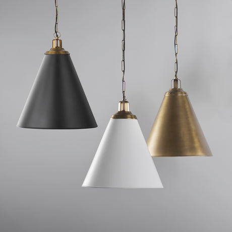 Fenton 18.0L x 18.0W x 23.0H Gold W/Gold Accents Pendant Light from Mercana - Luna Furniture