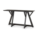 Jennings 54.0L x 16.0W x 29.5H Dark Brown Wood Console Table from Mercana - Luna Furniture