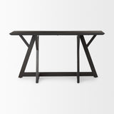 Jennings 54.0L x 16.0W x 29.5H Dark Brown Wood Console Table from Mercana - Luna Furniture