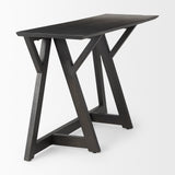 Jennings 54.0L x 16.0W x 29.5H Dark Brown Wood Console Table from Mercana - Luna Furniture