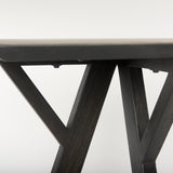 Jennings 54.0L x 16.0W x 29.5H Dark Brown Wood Console Table from Mercana - Luna Furniture