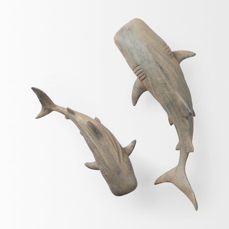 Willa Small Whale Shark sculpture from Mercana - Luna Furniture