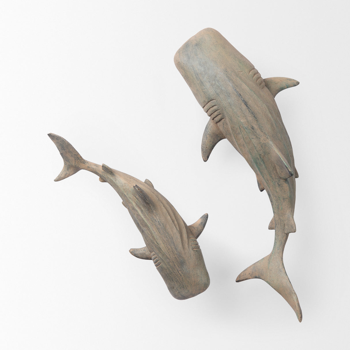 Willa Large Wall Mountable Whale Shark Sculpture from Mercana - Luna Furniture