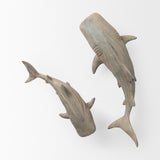 Willa Large Wall Mountable Whale Shark Sculpture from Mercana - Luna Furniture