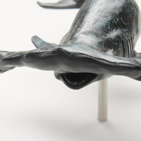 Acus 18H Small Hammerhead Shark Resin Wall Decor from Mercana - Luna Furniture