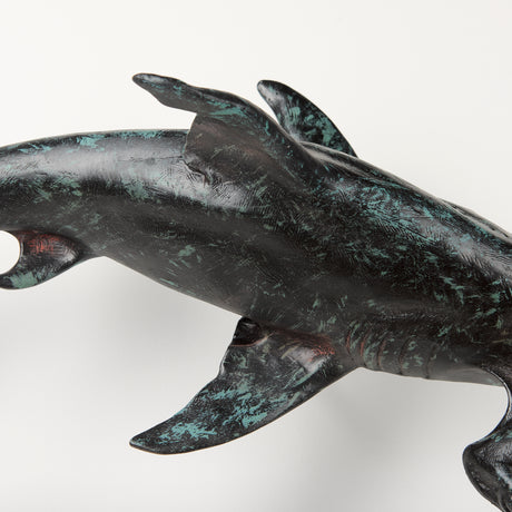 Acus 18H Small Hammerhead Shark Resin Wall Decor from Mercana - Luna Furniture