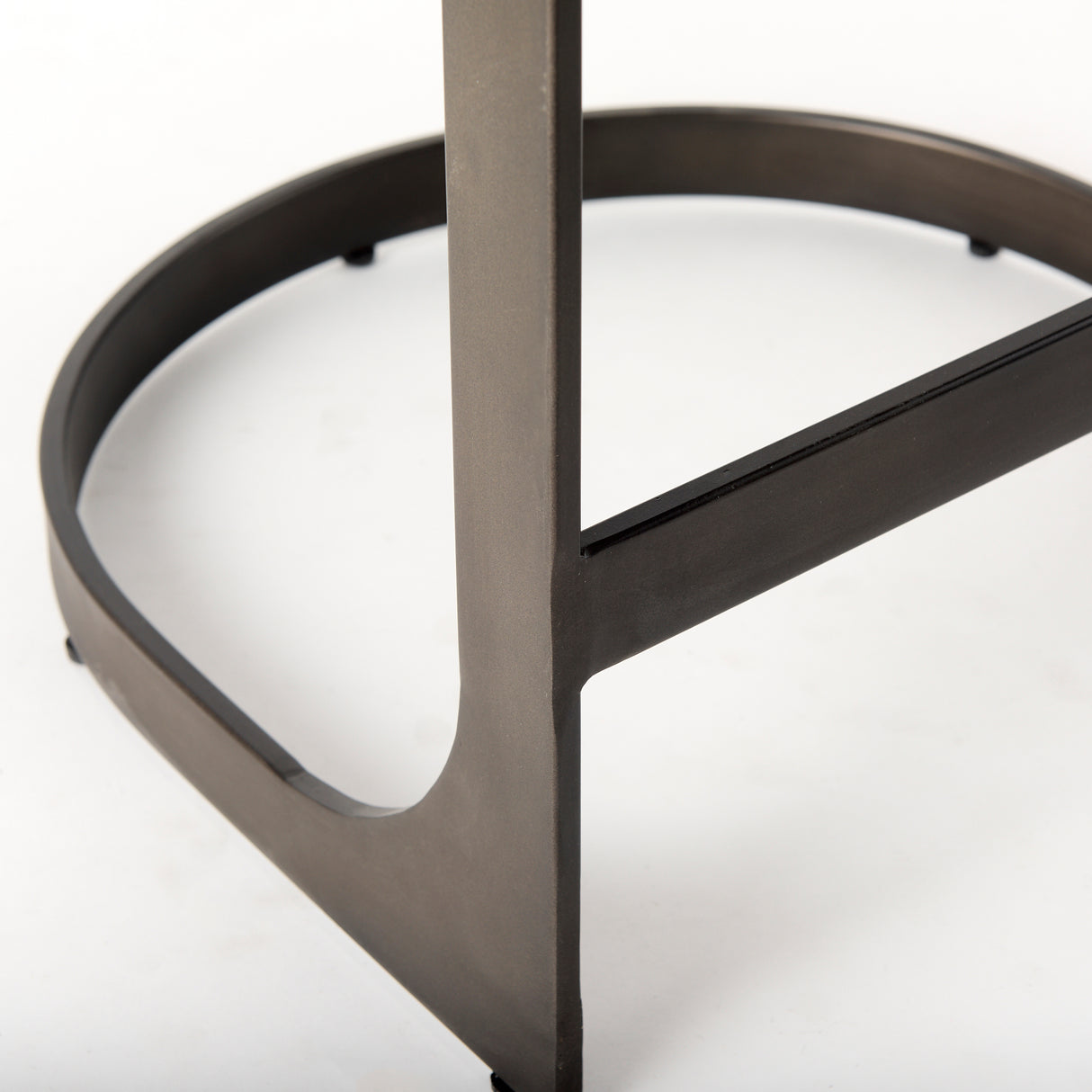 Tyson 17L x 18W x 28H Black Leather W/ Metal Frame Counter Stool from Mercana - Luna Furniture