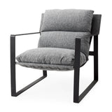 Guilia Castlerock Gray With Metal Frame Sling Accent Chair from Mercana - Luna Furniture