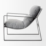 Guilia Castlerock Gray With Metal Frame Sling Accent Chair from Mercana - Luna Furniture