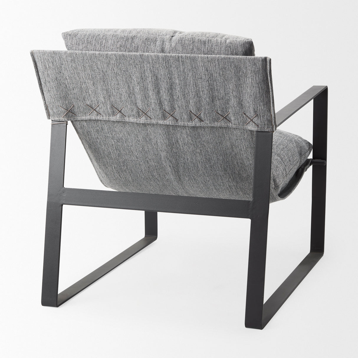 Guilia Castlerock Gray With Metal Frame Sling Accent Chair from Mercana - Luna Furniture