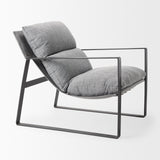 Guilia Castlerock Gray With Metal Frame Sling Accent Chair from Mercana - Luna Furniture
