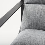 Guilia Castlerock Gray With Metal Frame Sling Accent Chair from Mercana - Luna Furniture
