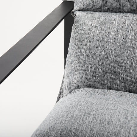 Guilia Castlerock Gray With Metal Frame Sling Accent Chair from Mercana - Luna Furniture