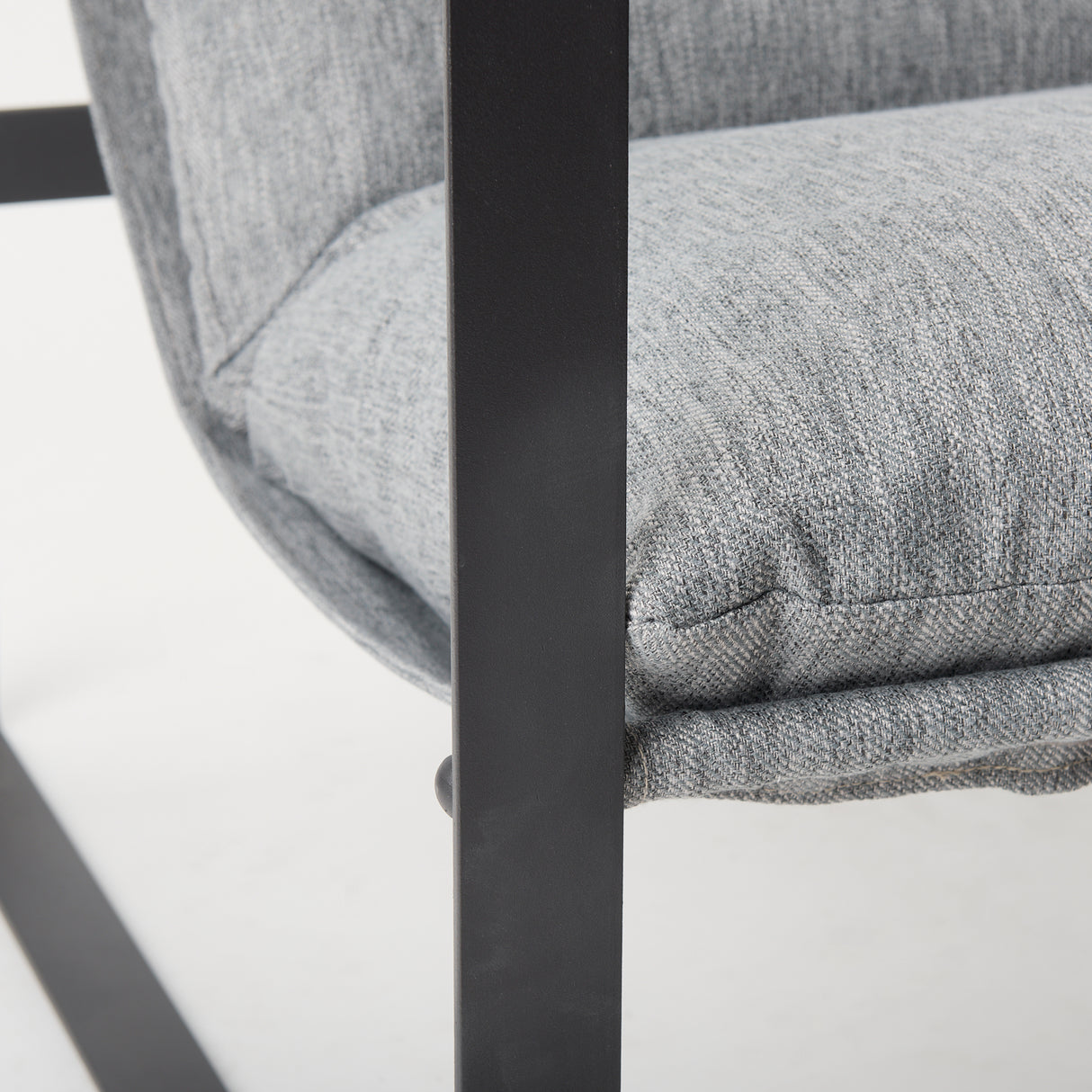 Guilia Castlerock Gray With Metal Frame Sling Accent Chair from Mercana - Luna Furniture